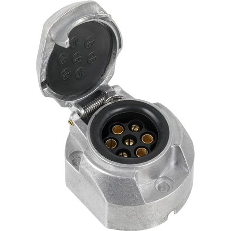 Pin Aluminum Alloy Trailer Electrical Socket Car Light Connectors for Boats, RVs or Other Utility Vehicles (1/5)