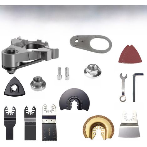 Adapteur pour Meuleuse d'Angle Universal Treasure, Machine à Ébarber Électrique, Outils de Menuiserie, 450g, 7 Têtes de Coupe Professionnelles