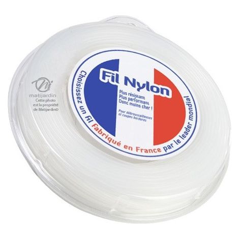 Fil débroussailleuse Rond 2,4 mm x 15 m Fil Nylon (1/5)