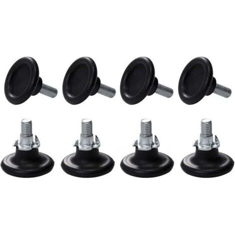 8 Sets Pieds Ajustables pour Meuble, Vis de Réglage pour Pieds de Meuble, Chaise, Table (1/4)