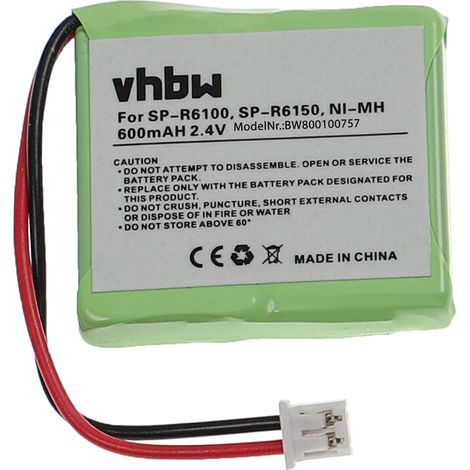 vhbw Akku kompatibel mit Samsung SPR 6150, 6100 schnurlos Festnetz Telefon (500 mAh, 2,4 V, NiMH)