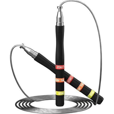 Speed Rope Skipping Rope, Crossfit Skipping Rope for Men/Women/Children, Durable Silicone and Metal Handle Skipping Rope for Adults (1/5)