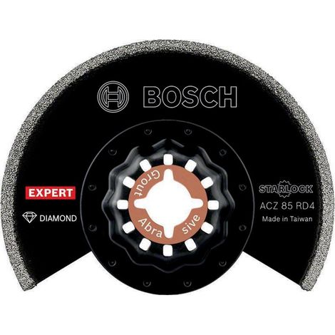 Bosch Expert ACZ 85 RD4 Segmentsägeblatt, Sägeblatt, Starlock-Aufnahme, rund 85 mm für Mörtel und abrasives Material und Ecken (1/2)