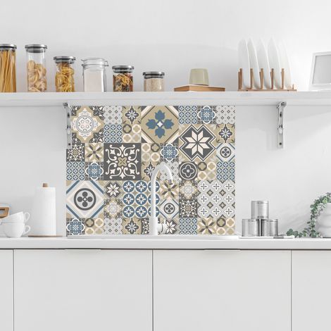 Crédence cuisine adhésive autocollante GLORIOUS s - 90 x 70 cm – Idéal fond de hotte