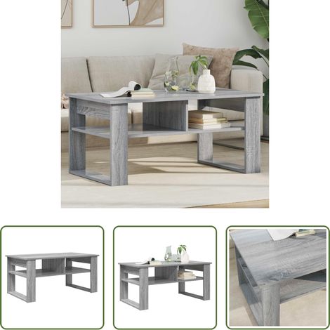 Table basse bois d'ingénierie - Table basse Gris Sonoma 96 x 54 x 44 cm Bois d'ingénierie (1/5)