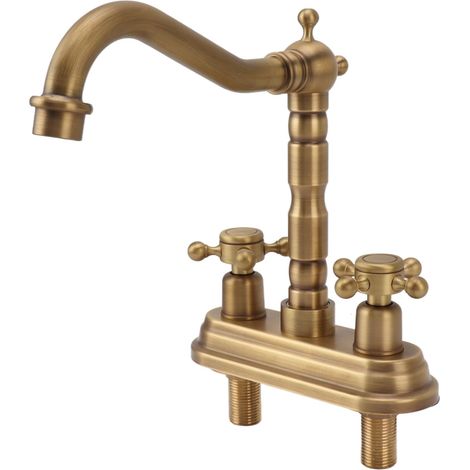 Rubinetto per lavabo da bagno, rubinetto impermeabile a 2 maniglie per lavabo da bagno (Tipo 2).