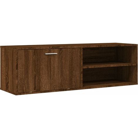 Mobile Porta TV Rovere Marrone 120x34x37 cm Legno Multistrato vidaXL