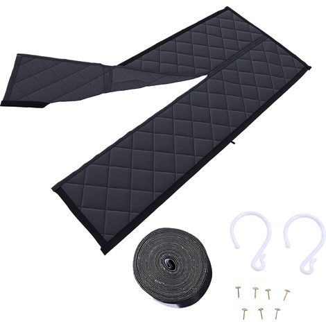 Housse de porte isolée magnétique pour camping-car 33x80in imperméable rideau thermique 3 couches (1/5)