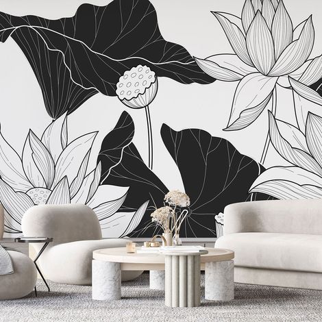 Papier peint panoramique - Fleurs - 130 cm x 54 cm (1/4)