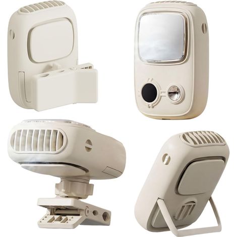 Ventilateur portable à pince (batterie intégrée de 3600 mAh et refroidissement par semi-conducteurs), de bureau et portable. (1/5)