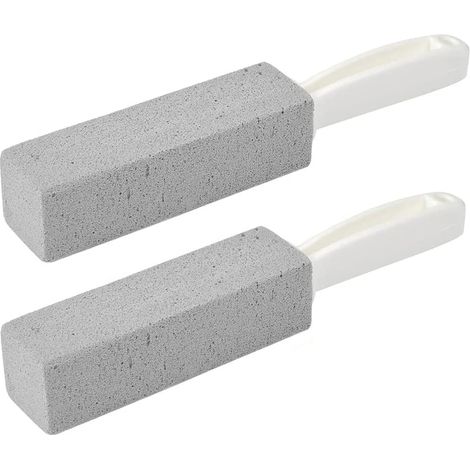 2 pièces Brosse de toilette en pierre ponce Nettoyage Dure WC le tuyaux d'évacuation Nettoyage pour la Piscine,la Plaque de Cuisson,le Carrelage cuvette des toilettes