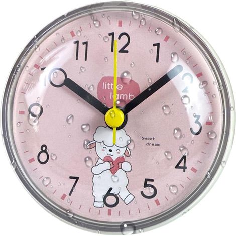 Horloge Murale À ventouse, fonctionne sur pile Décoration Murale pour Cuisine Salon pour Salon, Chambre, Cuisine, Salle de Bain, Bureau, Maison Rustique, Étagère (1/5)