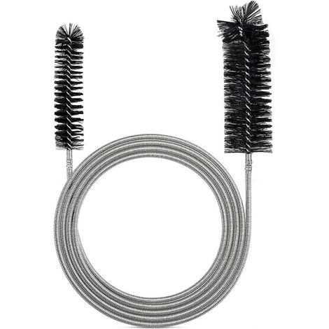 Brosse de nettoyage flexible pour tube d'alimentation - Outil de nettoyage de tuyau - Noire (1/5)