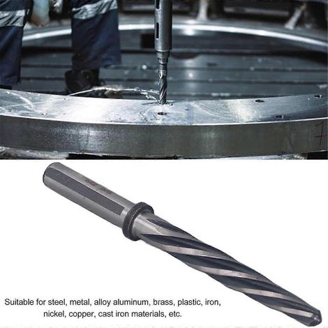 Alésoir conique pour usinage de précision des métaux 3/8 pouce 6542 et M2 HSS-- (1/5)