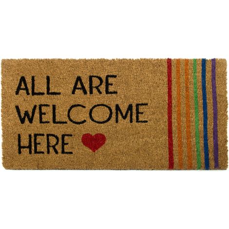 Zerbino Entrata Ingresso Esterno Antiscivolo Cocco Allegro All Are Welcome Here (1/5)