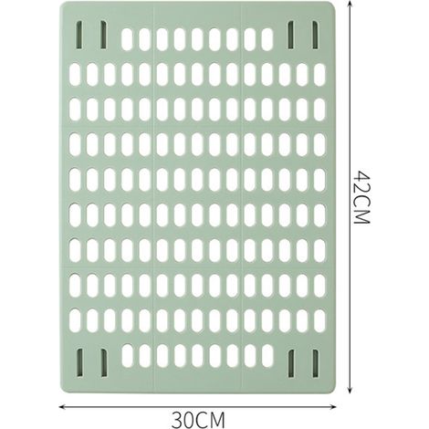 Étagère murale à panneaux perforés sans perçage pour la maison, les dortoirs, la cuisine et la salle de bain  crochets de rangement muraux  grand panneau vert. (1/5)