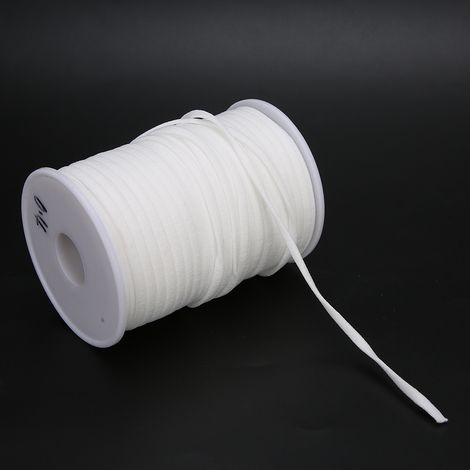 Bande élastique en nylon de 4 mm de large et de 60 yards de long, convenant aux accessoires tels que les poignets, les encolures, les shorts et les jupes. (1/4)