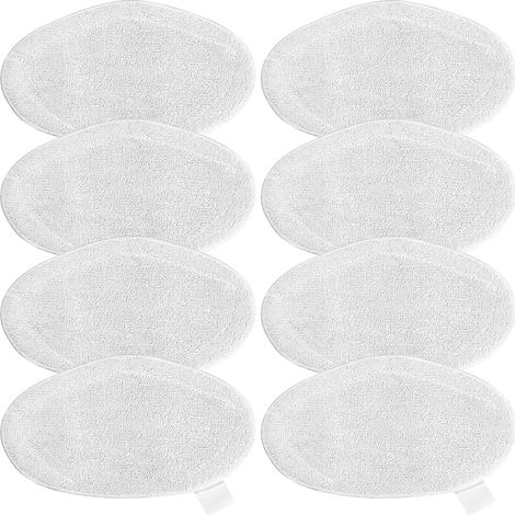 8 Pièces Serpillière Microfibre Lavable Compatible Polti Vaporetto Pour Sol Dur (1/5)