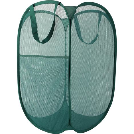 Panier À Linge Pop Up - Maille Respirante - Capacité 100 L - Pliable Compact - Poignées Renforcées - Pour Chambre À Coucher Salle De Lavage Résidence Étudiante Hôtel (1/5)