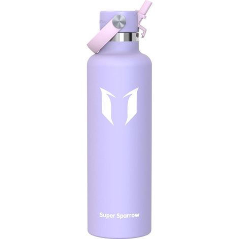Edelstahl Thermosflasche mit Strohhalm, 350ml-1L, BPA-frei, doppelwandig, für Sport & Outdoor (1/5)