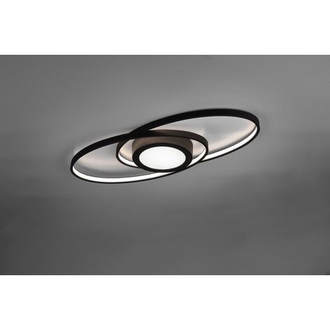 Galaxy Plafón Doble Espiral Antracita Led 27w Dimmable Trio Lighting (1/2)