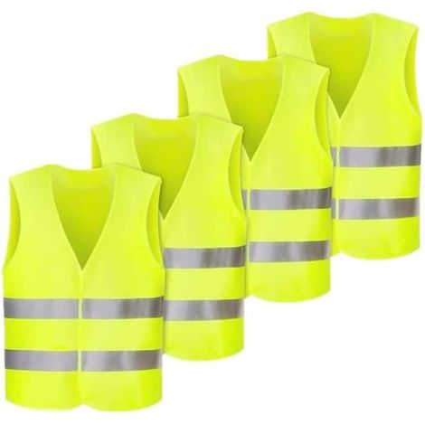 Gilet de sécurité, Jaune Fluo réfléchissant à 360 degrés, Gilet de sécurité de qualité supérieure, Gilet réfléchissant pour (1/4)