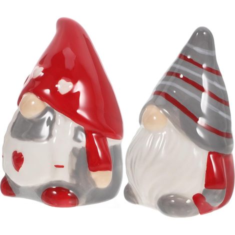 Lot de Bouteilles D'assaisonnement en Céramique Forme Gnome, Compactes et Faciles à Nettoyer, Cuisine et Appartement (1/5)