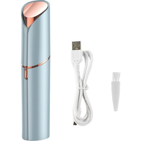 Épilation visage électrique femme forme rouge à lèvres portable rechargeable USB épilateur corps rasoir trimmer (1/5)