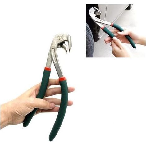 Pince à bords verts pour débosselage. (1/5)