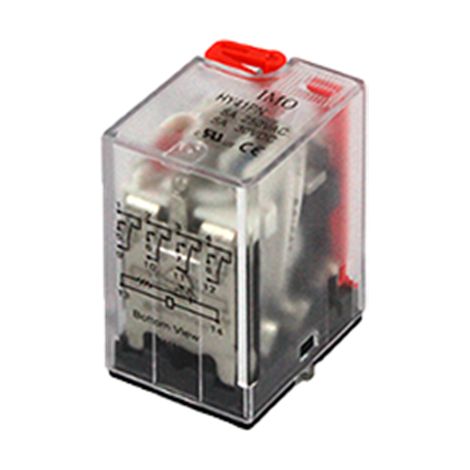 Relais miniature 4 poles 24V DC HYE41PN24DC