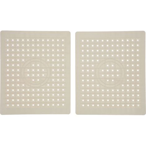 Kitchen Sink Mat 2PCS Food Grade Rubber Material NonSlip Easy to Clean Sink Protector Mat for Kitchen (1/4)