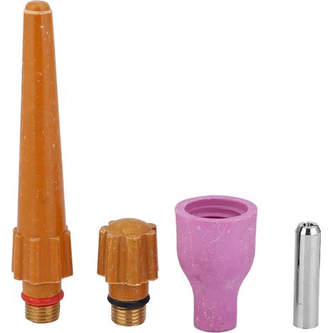 20 consommables pour torche de soudage TIG QQ300 : buse en céramique, pince, capuchon arrière long et court, accessoire de soudage TIG QQ300 (1/5)