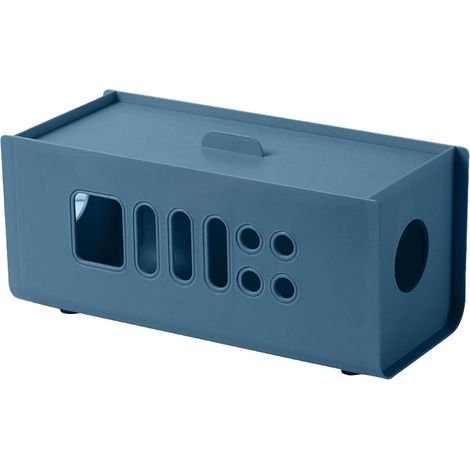 1 Boîte de rangement câbles, Plastique durable, Design élégant, Couvercle amovible, Pour maison et bureau (1/5)