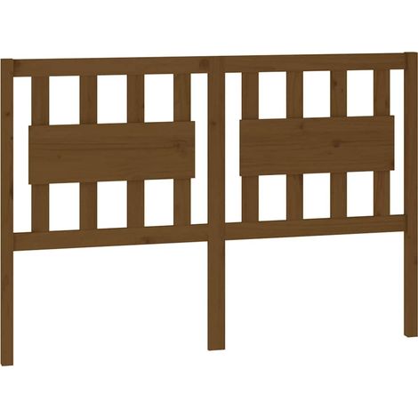 Maison Exclusive - Kopfteil Honigbraun 125,5x4x100 cm Massivholz (1/5)