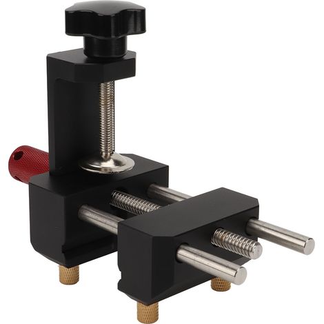 Étau de table noir multifonction robuste, fixation stable et résistant à la corrosion, pour menuiserie (1/5)