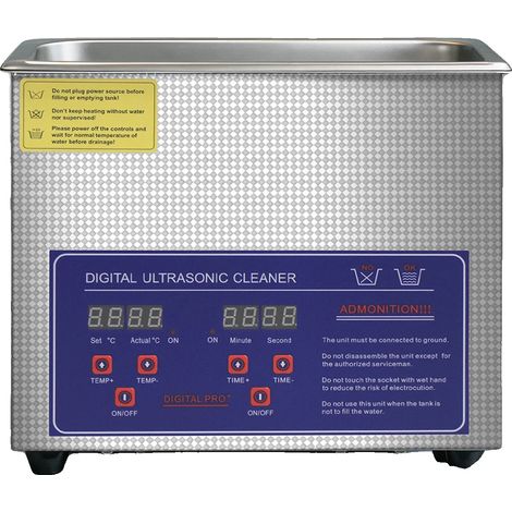 Pulitore a ultrasuoni, pulizia efficace, facile da usare, spina europea 220V-240V (1/5)