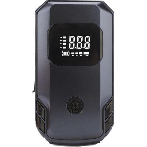 Arrancador portátil de batería para coche de 12 V, fuente de alimentación de emergencia de 150 PSI, cargador de ABS de 2000 mAh, paquete de arranque, negro. (1/5)
