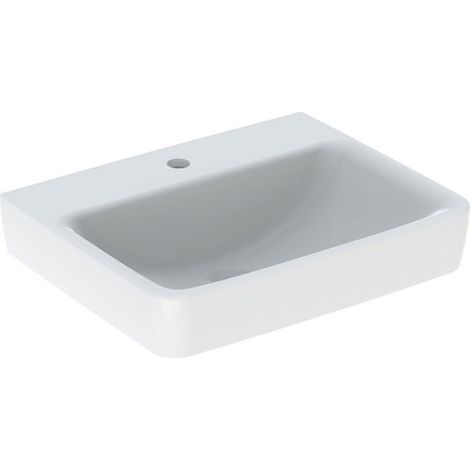 Geberit Renova Plan, lavabo, 55x44 cm, 1 trou pour robinet, sans