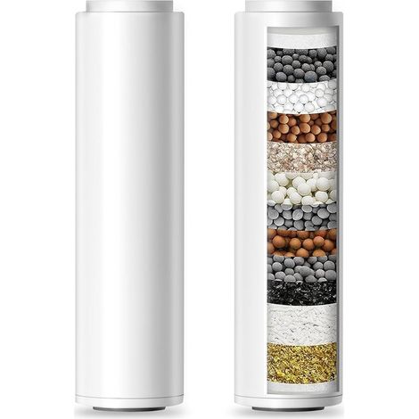 Filtro per soffione doccia, filtro per l'acqua del soffione doccia, filtro doccia universale con filtro aggiuntivo, filtro anticalcare per l'acqua, filtro per rubinetto per te (1/5)