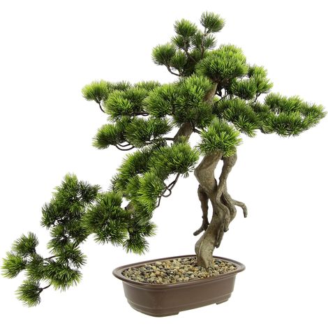 Bonsaï Arbre décoratif artificiel dans un bol - Plante artificielle japonaise - Plante verte décorative comme un vrai grand arbre décoratif - Plante décorative - Bol à bonsaï - Arbres exotiques (1/5)