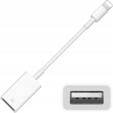 Adaptateur CO2 USB OTG, câble USB-A, clé USB vers Lightning pour iPhone/iPad (1/5)