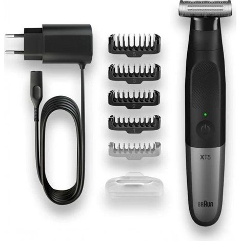 Braun XT5100 Körpertrimmer Wet & Dry Schwarz Silber (1/3)