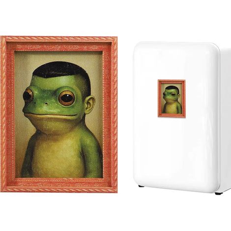 Aimant Frigo Grenouille Drôle Petites Décorations en Bois Vintage Mignonnes Aimant Décoratif Grenouille Rétro Encadré Pour Collègues Bureaux Domicile Noël Anniversaire Carnaval Thanksgiving Fête (1/5)