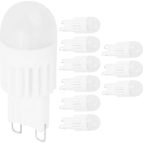 10 Ampoules G3 3W 5 LED à Broches pour Lustre Plafonnier Blanc Chaud 110V (1/5)