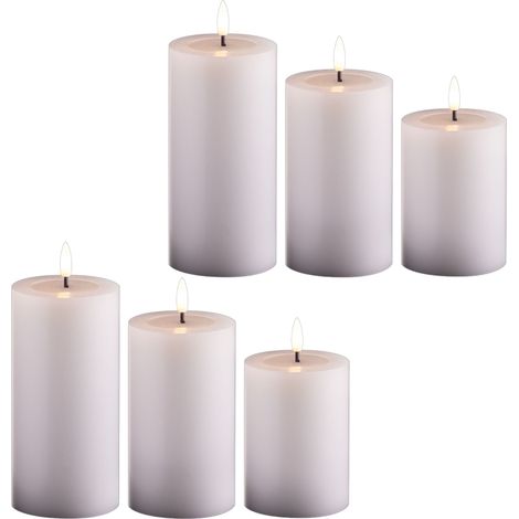 2x Novaliv LED-Kerze Echtwachskerzen mit LED, mit Timerfunktion, ohne Batterien (1/5)