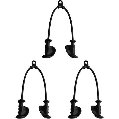 Câble de tirage triceps ergonomique 3x avec poignées en caoutchouc antidérapantes, conçu pour solliciter davantage de fibres musculaires - Corde (1/5)