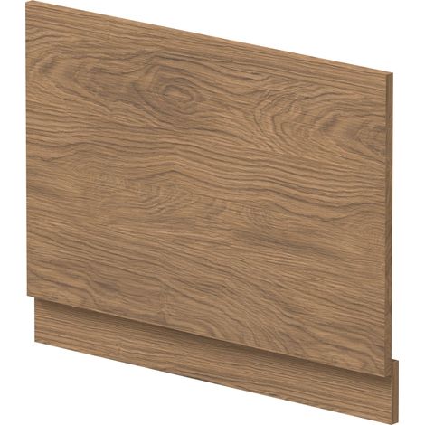 Hudson Reed Bath End Panel 560mm H x 750mm W - Antique Oak (1/2)