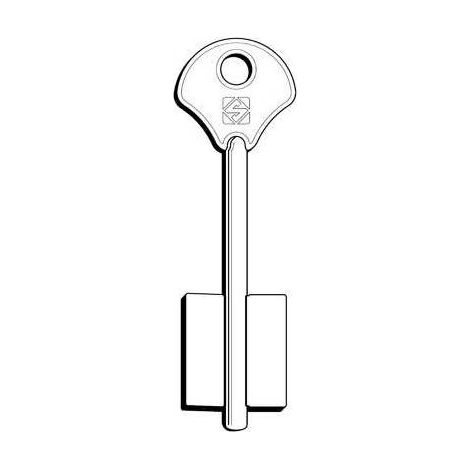 CHIAVE DOPPIA MAPPA ESETY EN SILCA - OTTONE NICHELATO - 5 pezzi