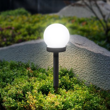 2pcs extérieur étanche L-ED boule solaire lumières jardin pelouse lumières chemin lumières au sol (1/3)