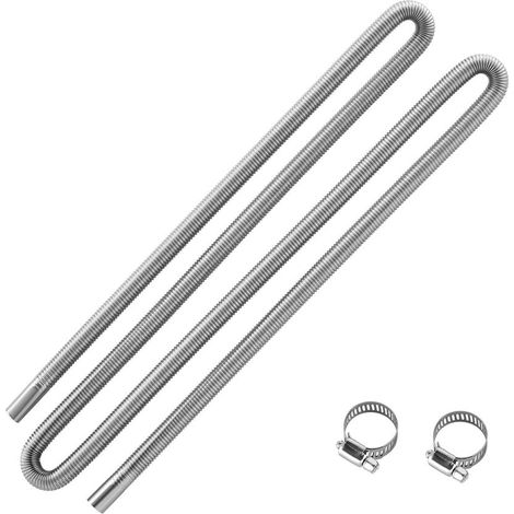 Pour réchauffeur de stationnement, entretien facile avec tuyau d'échappement flexible inox 300 cm (1/5)